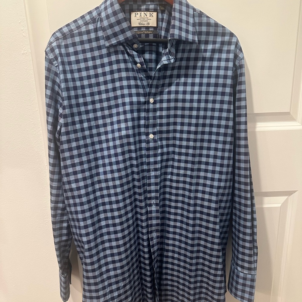 Blue Checkered Men's Shirt
